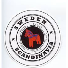 Pin - Sweden with Dala Horse